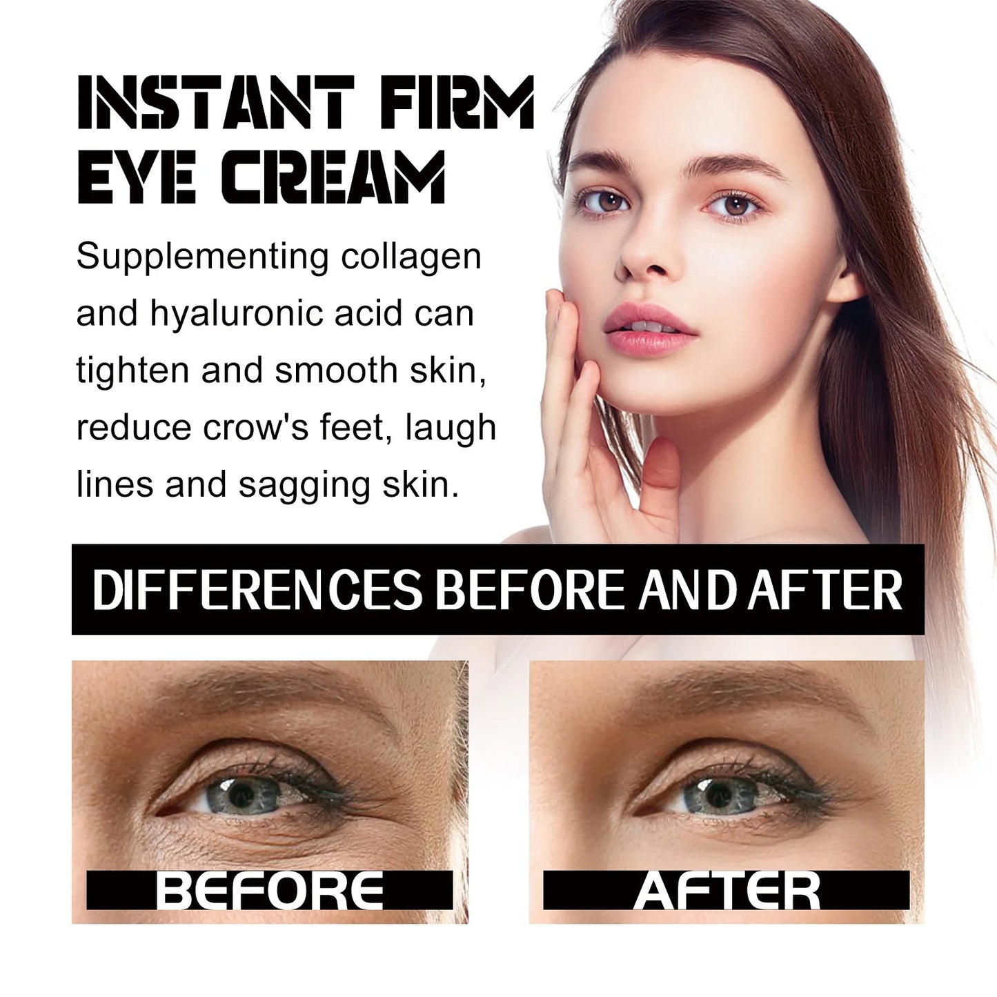 Crema Reafirmante de Ojos Hoygi con Colágeno - Reduce Líneas Finas, Ojeras y Arrugas