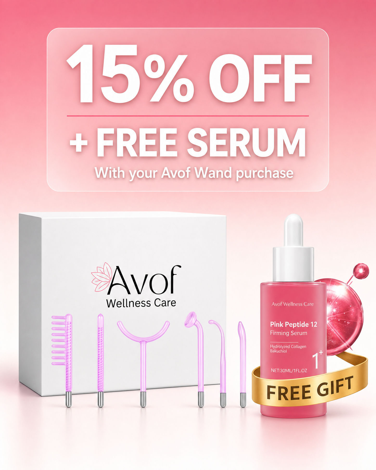 Avof High Frequency Facial Wand