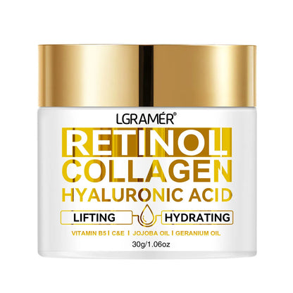 Crema Facial con Retinol, Colágeno y Ácido Hialurónico - Antiedad 60g