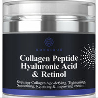 Crema Antiedad con Péptidos de Colágeno, Ácido Hialurónico y Retinol (50ml)