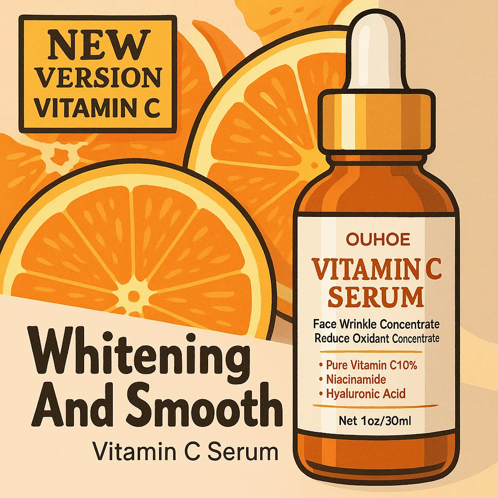 Sérum Facial Vitamina C - Anti-Arrugas Reafirmante y Blanqueante