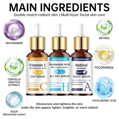 Vitamin C + Retinol + Hyaluronic Acid Serum Duo