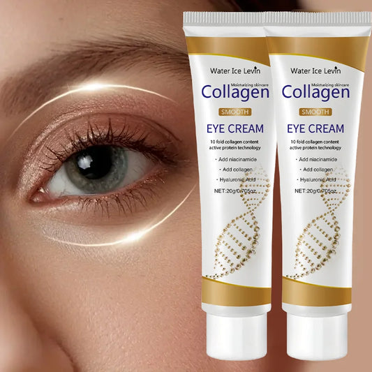 Crema de Ojos con Colágeno Water Ice Levin - Anti-Ojeras, Bolsas y Reafirmante