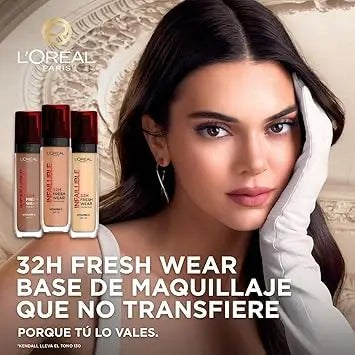 Base de Maquillaje L'Oréal Infaillible 32H Fresh Wear - Tono Lin 100 (30ml)